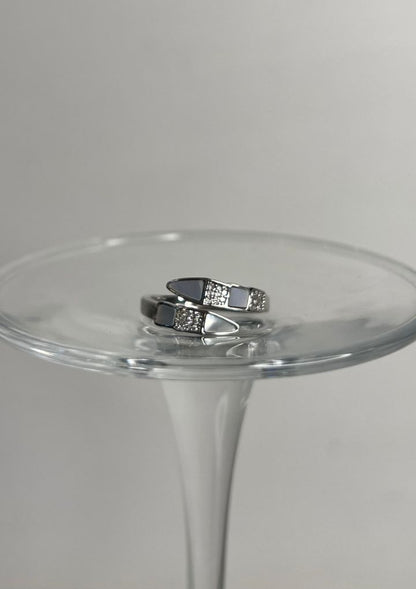 Silver Slytherin Ring