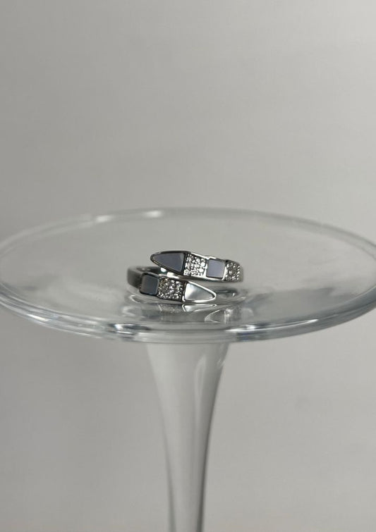 Silver Slytherin Ring