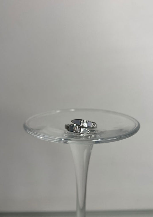 Silver Slytherin Ring